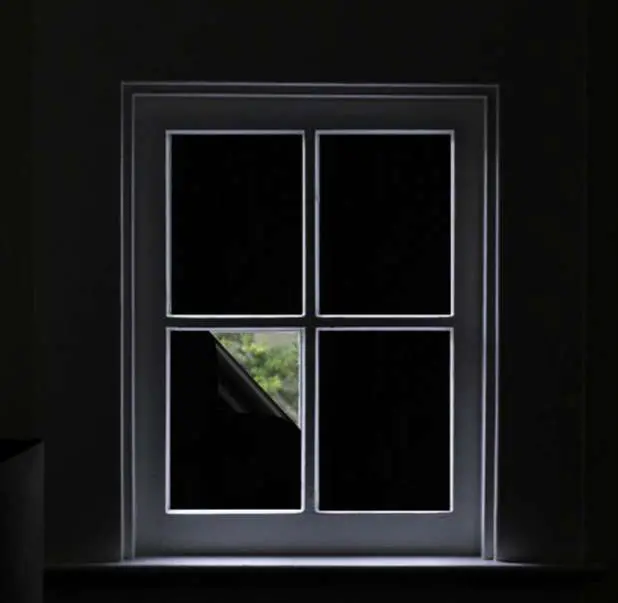 Opaque Black Out Window Film for total light blocking